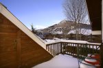Winter views from the master bedroom deck look at Mt. Crested Butte